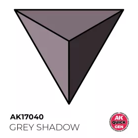   AK Interactive AK17040 GREY SHADOW - QUICK GEN akril makett festék