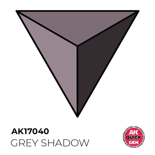 AK Interactive AK17040 GREY SHADOW - QUICK GEN akril makett festék