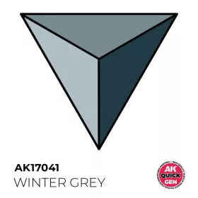   AK Interactive AK17041 WINTER GREY - QUICK GEN akril makett festék