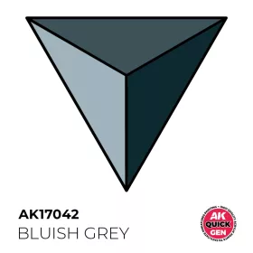  AK Interactive AK17042 BLUISH GREY - QUICK GEN akril makett festék