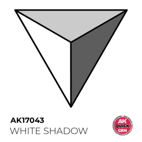   AK Interactive AK17043 WHITE SHADOW - QUICK GEN akril makett festék