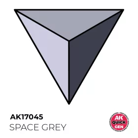   AK Interactive AK17045 SPACE GREY - QUICK GEN akril makett festék