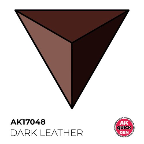 AK Interactive AK17048 DARK LEATHER - QUICK GEN akril makett festék