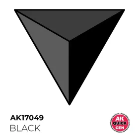   AK Interactive AK17049 BLACK - QUICK GEN akril makett festék
