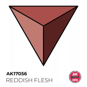   AK Interactive AK17056 REDDISH FLESH - QUICK GEN akril makett festék