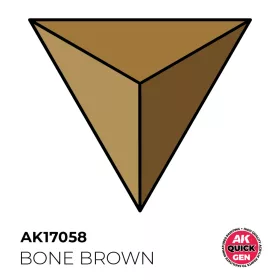   AK Interactive AK17058 BONE BROWN - QUICK GEN akril makett festék
