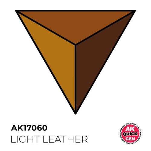 AK Interactive AK17060 LIGHT LEATHER - QUICK GEN akril makett festék