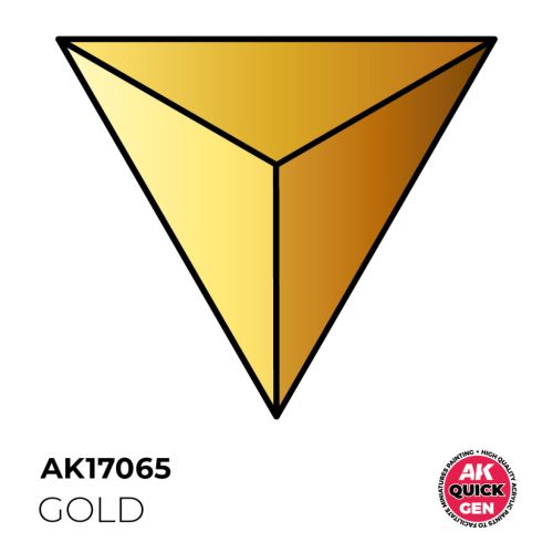 AK Interactive AK17065 GOLD - QUICK GEN akril makett festék