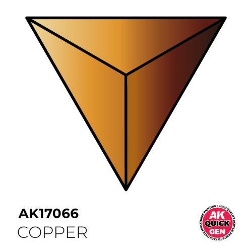 AK Interactive AK17066 COPPER - QUICK GEN akril makett festék