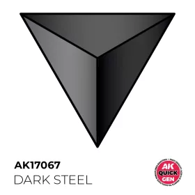   AK Interactive AK17067 DARK STEEL - QUICK GEN akril makett festék