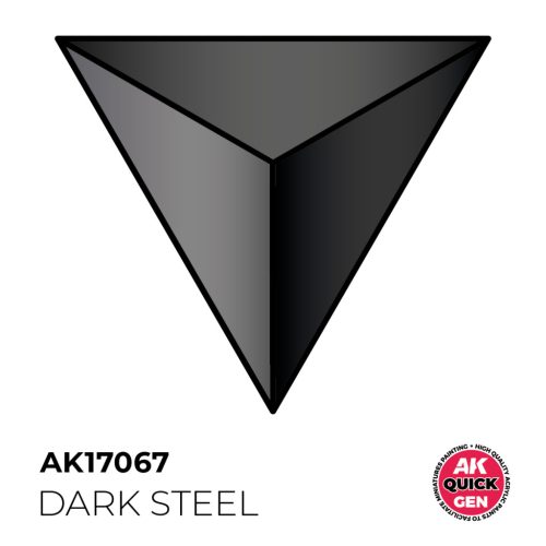AK Interactive AK17067 DARK STEEL - QUICK GEN akril makett festék