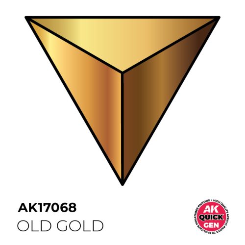 AK Interactive AK17068 OLD GOLD - QUICK GEN akril makett festék