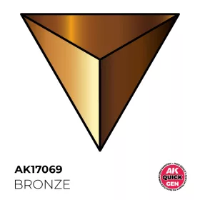   AK Interactive AK17069 BRONZE - QUICK GEN akril makett festék