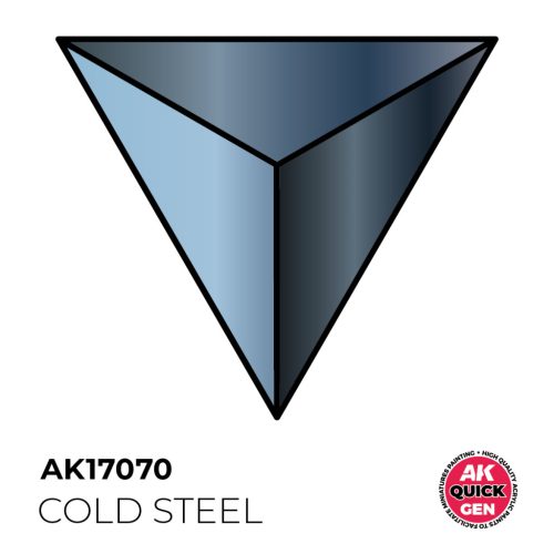 AK Interactive AK17070 COLD STEEL - QUICK GEN akril makett festék