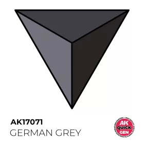   AK Interactive AK17071 GERMAN GREY - QUICK GEN akril makett festék
