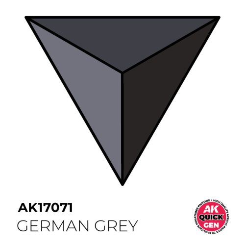 AK Interactive AK17071 GERMAN GREY - QUICK GEN akril makett festék
