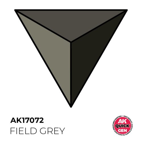 AK Interactive AK17072 FIELD GREY - QUICK GEN akril makett festék
