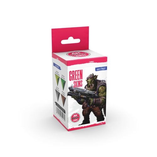 AK Interactive AK17507 GREEN SKINS - QUICK GEN SET akril makett festék készlet