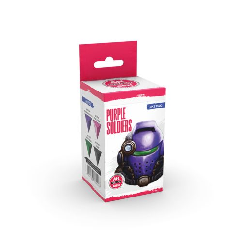 AK Interactive AK17523 PURPLE SOLDIERS - QUICK GEN SET akril makett festék készlet