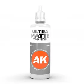   AK Interactive AK183 ULTRA MATTE FINISH TOP QUALITY VARNISH 60 ml - akril lakk makettezéshez