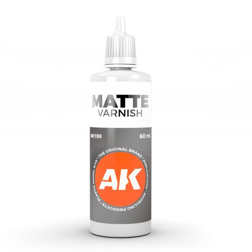 AK Interactive AK190 MATTE VARNISH 60 ml - akril lakk makettezéshez