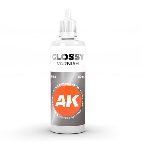 AK Interactive AK192 GLOSSY VARNISH 60 ml - akril lakk makettezéshez