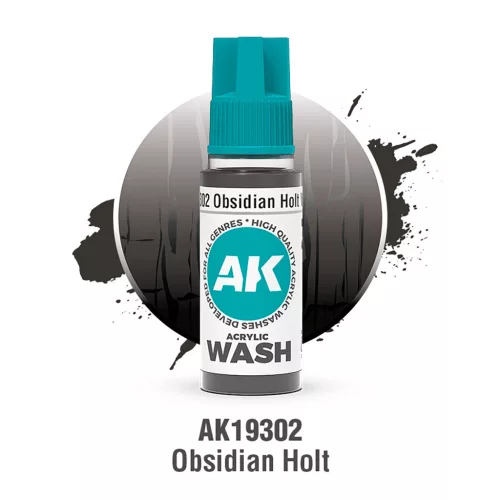 AK Interactive AK19302 OBSIDIAN HOLT - ACRYLIC WASH - Akril bemosó