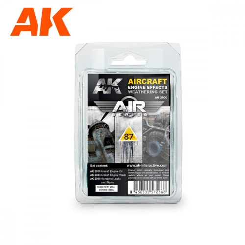 AK Interactive AK2000 Aircraft Engine Effects Weathering Set (Air Series)