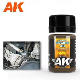   AK Interactive AK2019 AIRCRAFT ENGINE OIL - Repülőgép olaj hatás