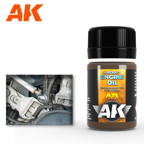 AK Interactive AK2019 AIRCRAFT ENGINE OIL - Repülőgép olaj hatás