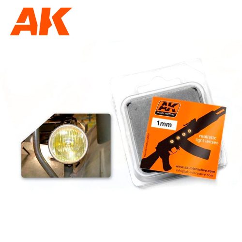 AK Interactive AK202 LENS AMBER 1mm - Üveglencse fényszórókhoz - borostyánsárga