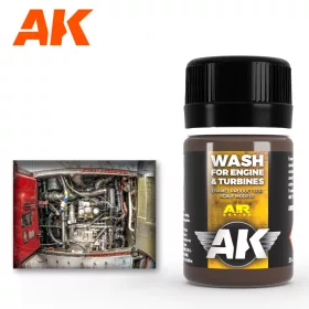   AK Interactive AK2033 WASH FOR AIRCRAFT ENGINE - Bemosó repülőgép motorokhoz