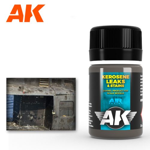 AK Interactive AK2039 KEROSENE LEAKS & STAINS - Kerozin foltok és csíkok