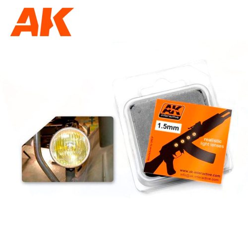 AK Interactive AK205 LENS AMBER 1,5mm - Üveglencse fényszórókhoz - borostyánsárga