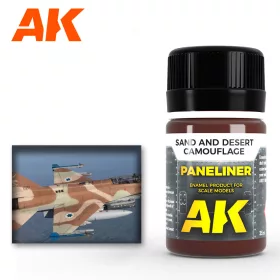   AK Interactive AK2073 Paneliner for sand and desert camouflage 35ml - Panelvonal bemosó