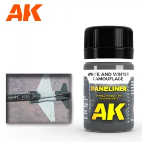   AK Interactive AK2074 Paneliner for white and winter camouflage 35ml - Panelvonal bemosó