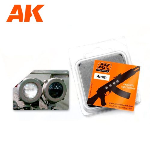 AK Interactive AK215 LENS WHITE 4mm - Üveglencse fényszórókhoz - fehér