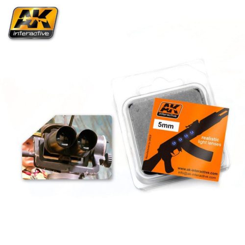 AK Interactive AK228 OPTIC COLOUR 5mm - Optikai színes üveglencse