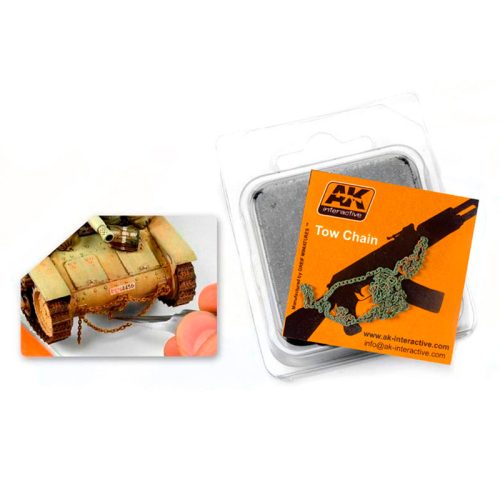 AK Interactive AK229 RUSTY TOW CHAIN SMALL - Rozsdás vontatólánc / kicsi