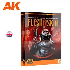   AK Interactive AK241 FLESH AND SKIN (AK LEARNING SERIES Nº6) English - kiadvány makettezéshez