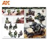 AK Interactive AK248 CAMUFLAJES MODERNOS PARA FIGURAS (AK LERNING SERIES Nº 8) (Spanish) - kiadvány makettezéshez