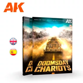   AK Interactive AK258 DOOMSDAY CHARIOTS: MODELANDO VEHÍCULOS POST APOCALÍPTICOS (Bilingual) - kiadvány makettezéshez