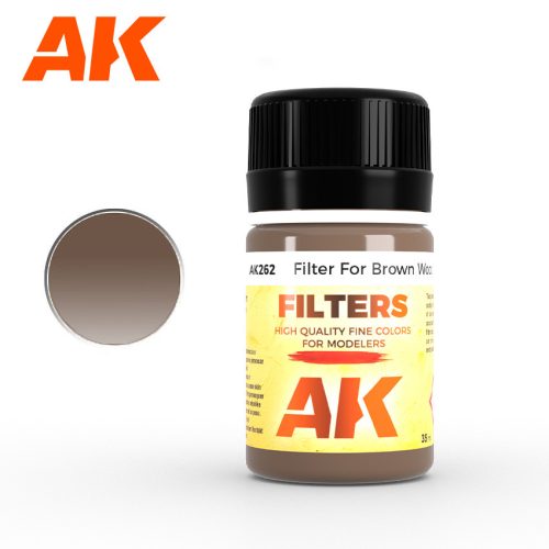 AK Interactive AK262 RED BROWN Filter (Filter FOR WOOD) - Filter sötét fához