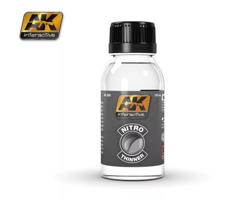 AK Interactive AK268 NITRO THINNER (FOR CLEAR COLORS AND FOR CLEANING) - Nitrohígító, 100 ml