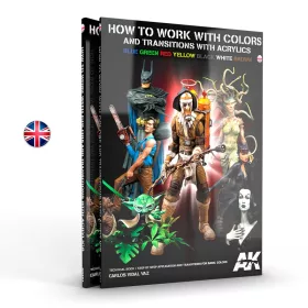   AK Interactive AK293 HOW TO WORK WITH COLORS AND TRANSITIONS - English - kiadvány makettezéshez