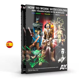   AK Interactive AK294 COMO TRABAJAR CON COLORES Y TRANSICIONES - Spanish - kiadvány makettezéshez