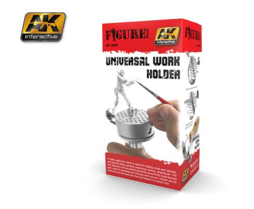 AK Interactive AK3009 Universal Work Holder with Heavy Base - Univerzális figurafestő állvány