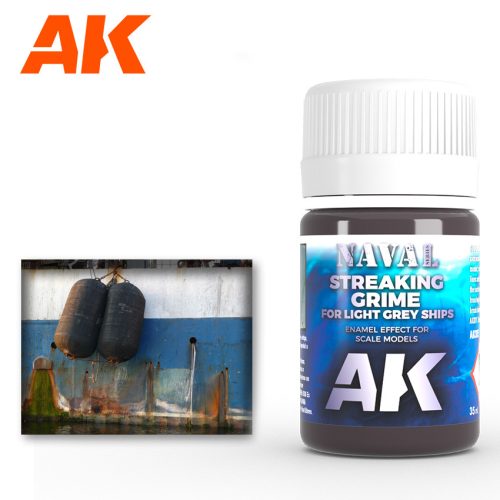 AK Interactive AK305 STREAKING GRIME FOR LIGHT GREY SHIPS