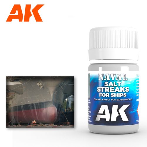 AK Interactive AK306 SALT STREAKS FOR SHIPS - Sófoltok és csíkok hajómodellekhez