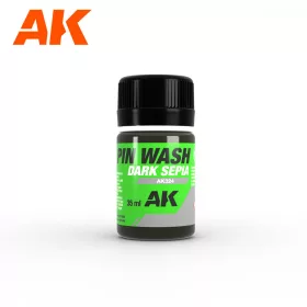   AK Interactive AK324 Dark Sepia PIN WASH - Sötét szépia bemosó